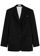 Helmut Lang Darted Wool Blazer Black