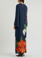Borgo DE Nor Capucine Floral-print Maxi Dress Navy