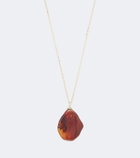 Victoria Beckham Ambra gold-plated pendant necklace