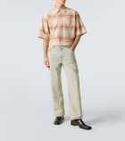 Calvin Klein Collection Tommy checked oversized cotton bowling shirt