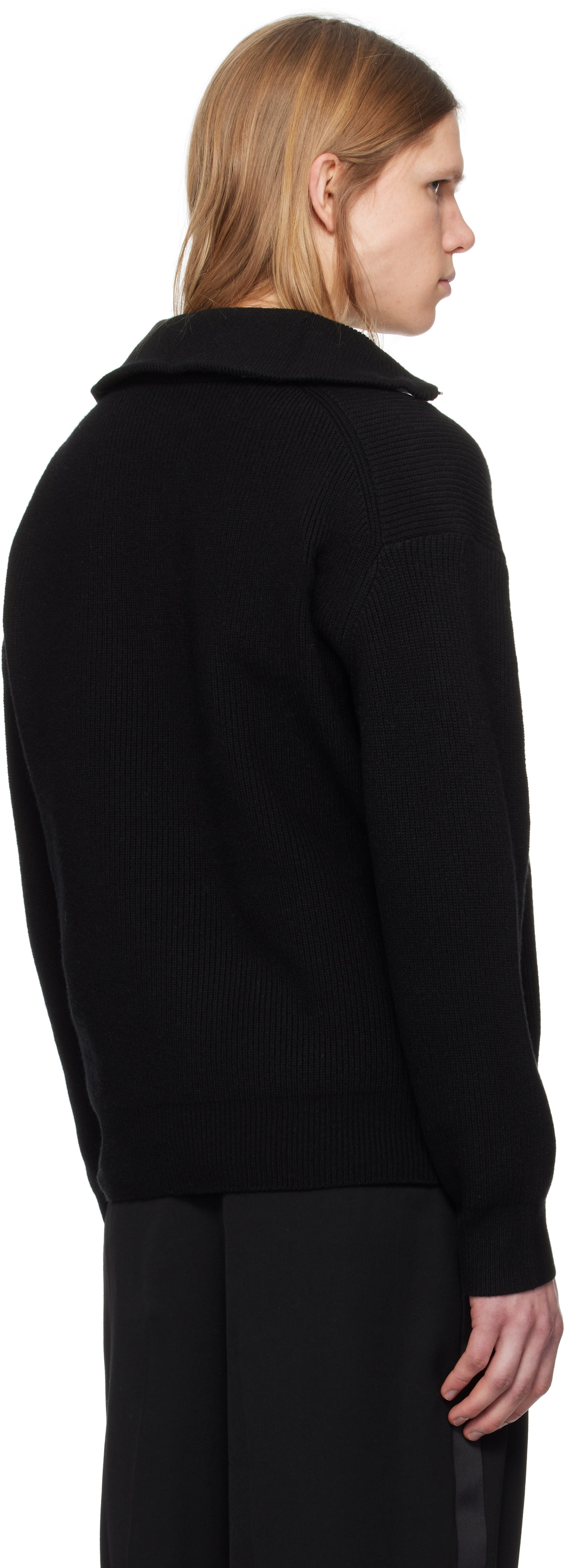jwアンダーソン JW Anderson half-zip Sweater | Black | FARFETCH