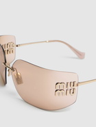 MIU MIU Square Metal Sunglasses