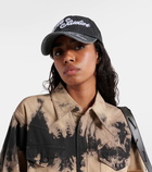 Acne Studios Logo embroidered cotton baseball cap