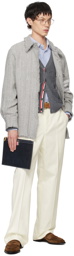 Thom Browne White Low-Rise Trousers
