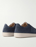 Mulo - Perforated Nubuck Sneakers - Blue