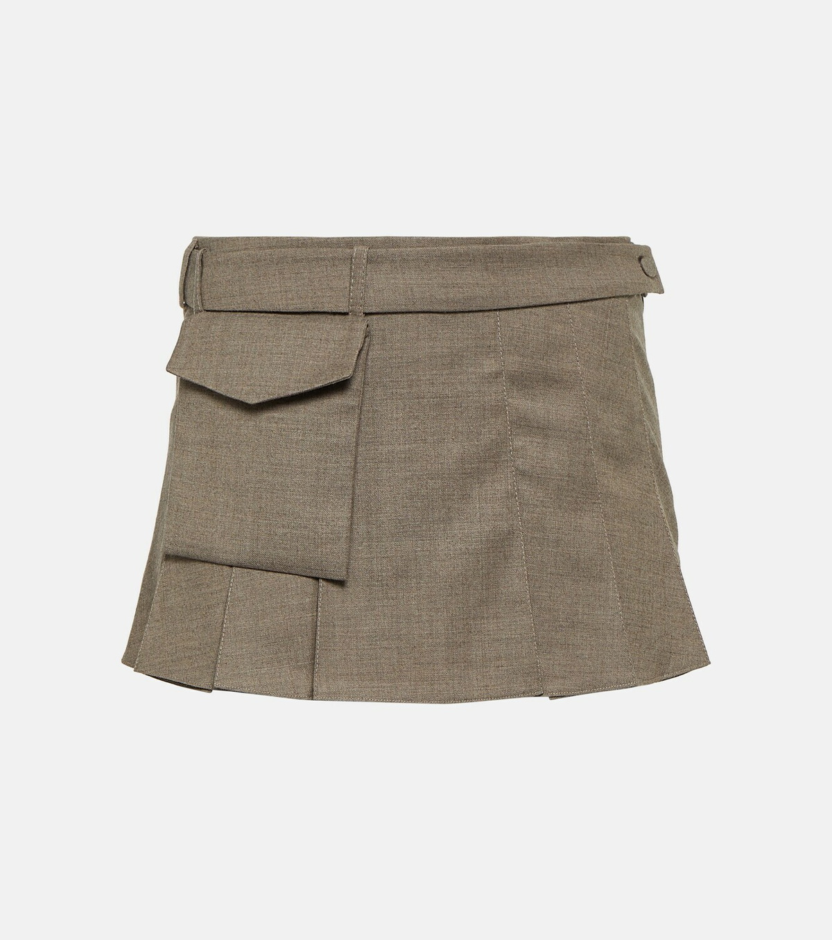 Aya Muse Mia pleated wool mini skirt Aya Muse