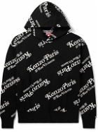 KENZO - VERDY Logo-Print Cotton-Jersey Hoodie - Black
