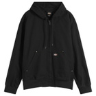 Dickies Men's Unlined Canvas Hooded Bomber Jacket in Black