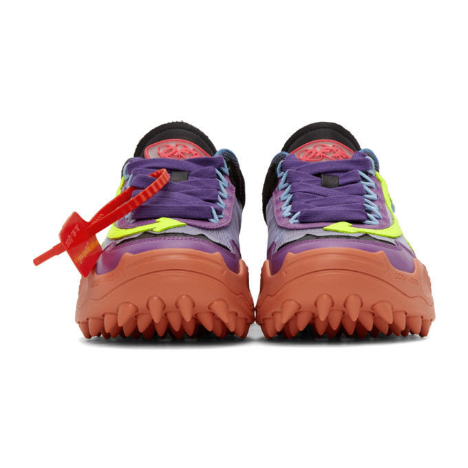 Off-White Purple and Yellow ODSY-1000 Sneakers Off-White