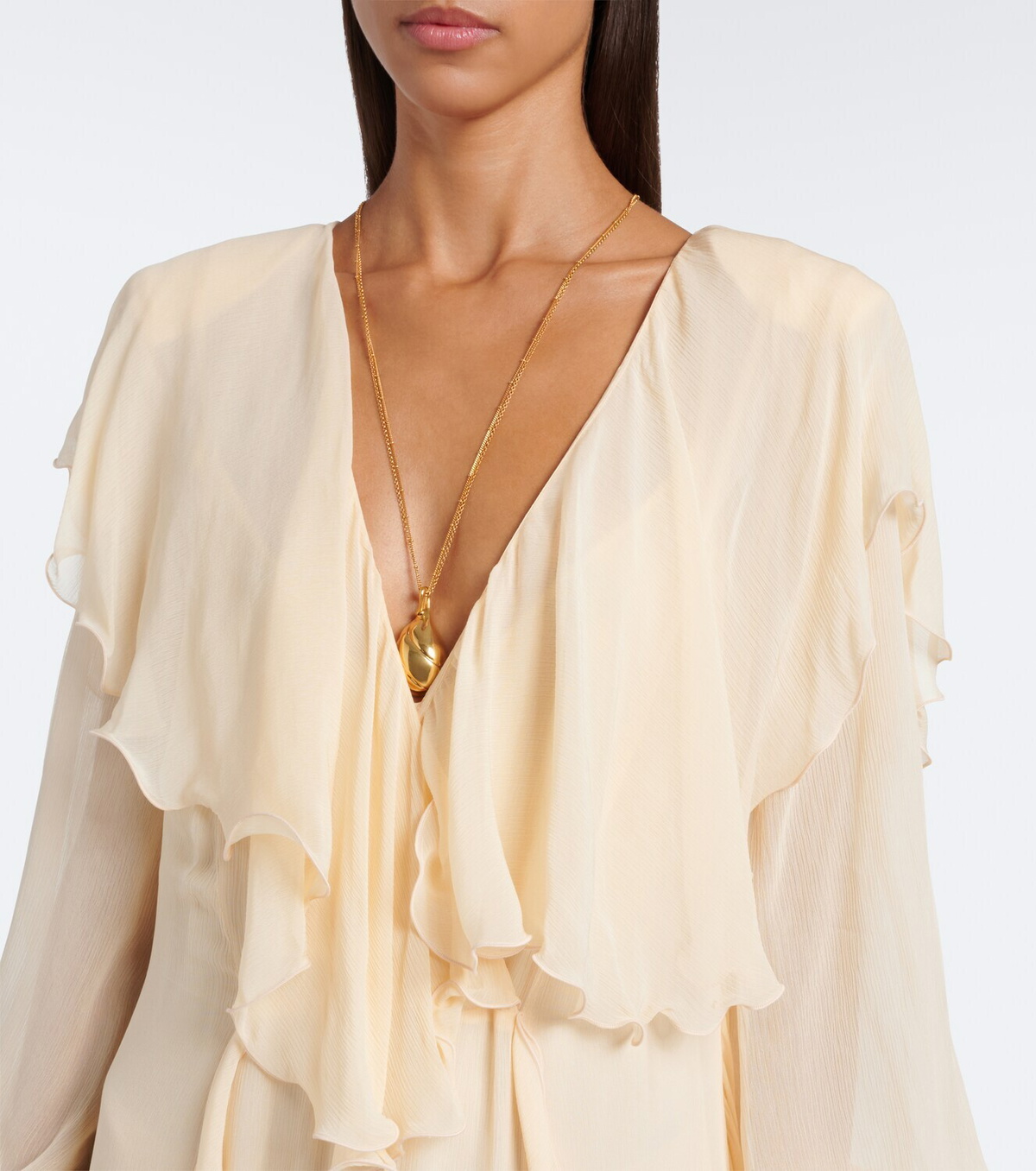 Blumarine Ruffled maxi dress