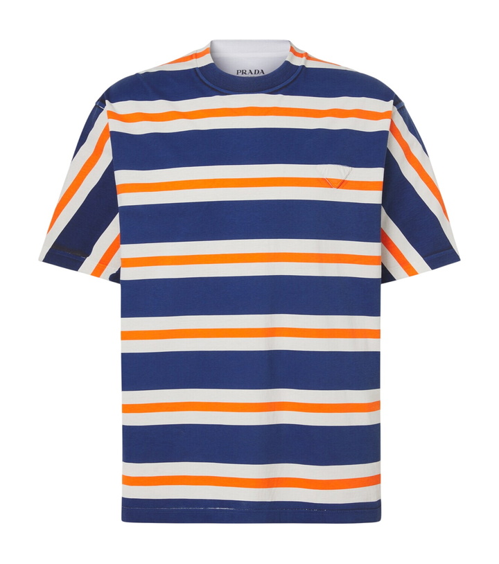 Photo: Prada Striped cotton jersey T-shirt