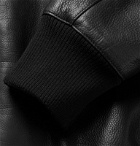 The Row - Liam Leather Bomber Jacket - Black