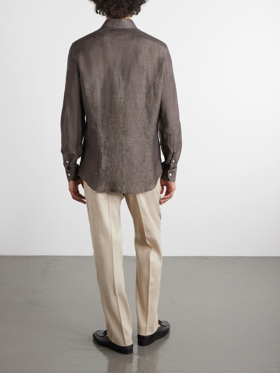 Thom Sweeney - Linen Shirt - Brown