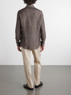 Thom Sweeney - Linen Shirt - Brown