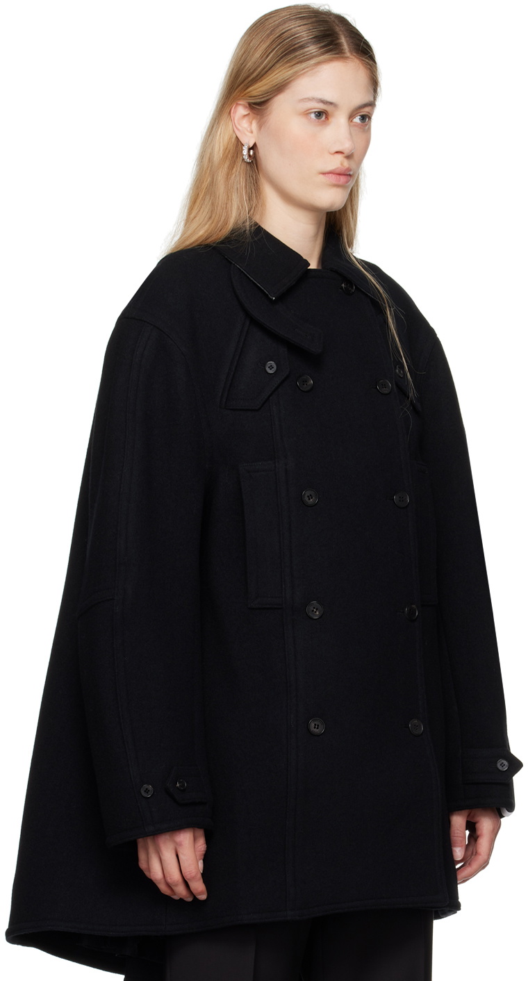 Rokh Navy Oversized Peacoat
