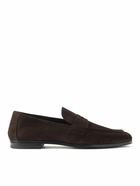 TOM FORD - Suede Loafers - Brown