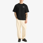 Maison Kitsuné Men's Handwriting Embroidery Oversize T-Shirt in Black/White