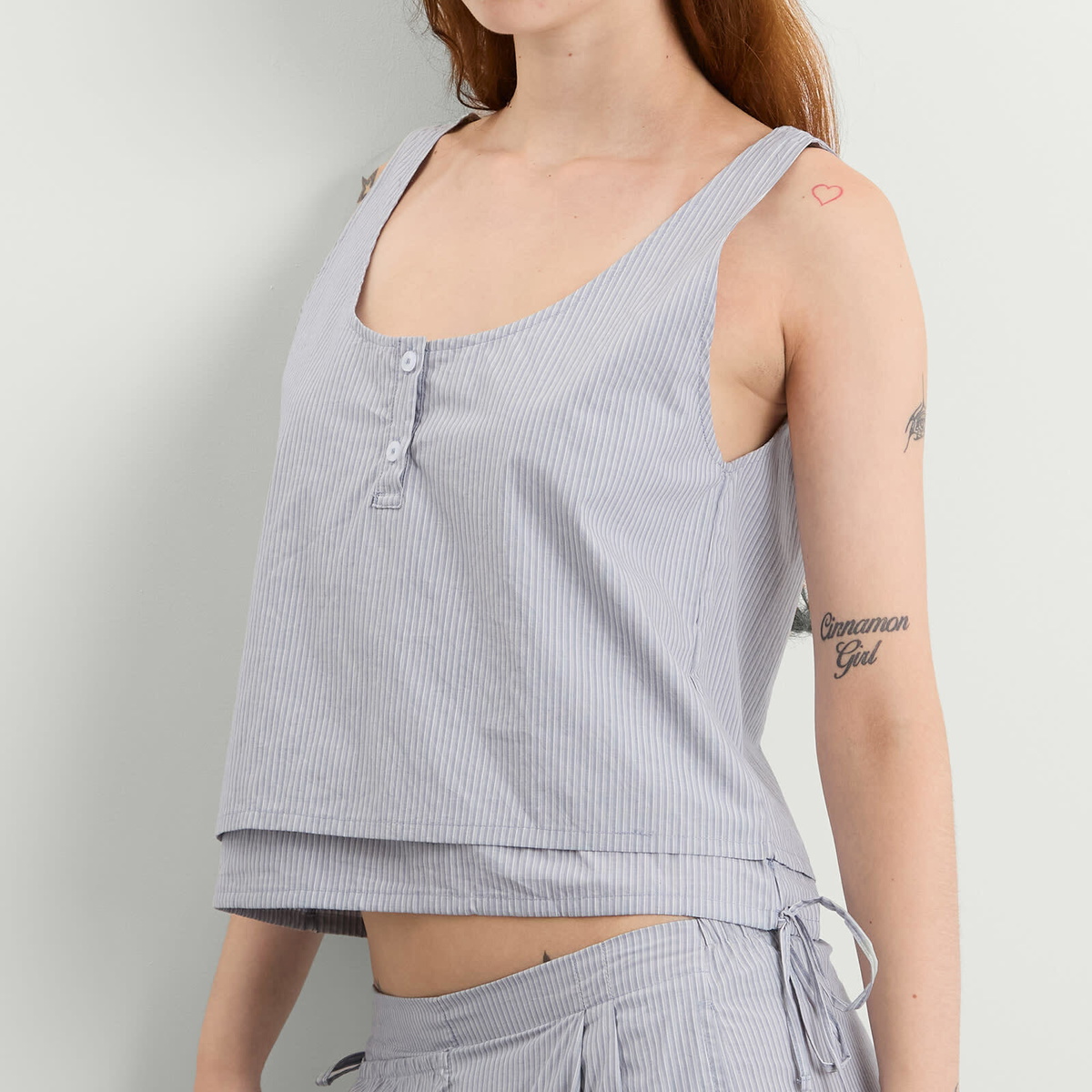 Deiji Studios Women's Layered Vest Top in Sky Stripe