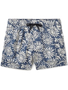 Onia - Charles Mid-Length Floral-Print Swim Shorts - Blue