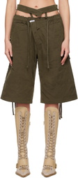 Ottolinger Khaki Baggy Cargo Shorts