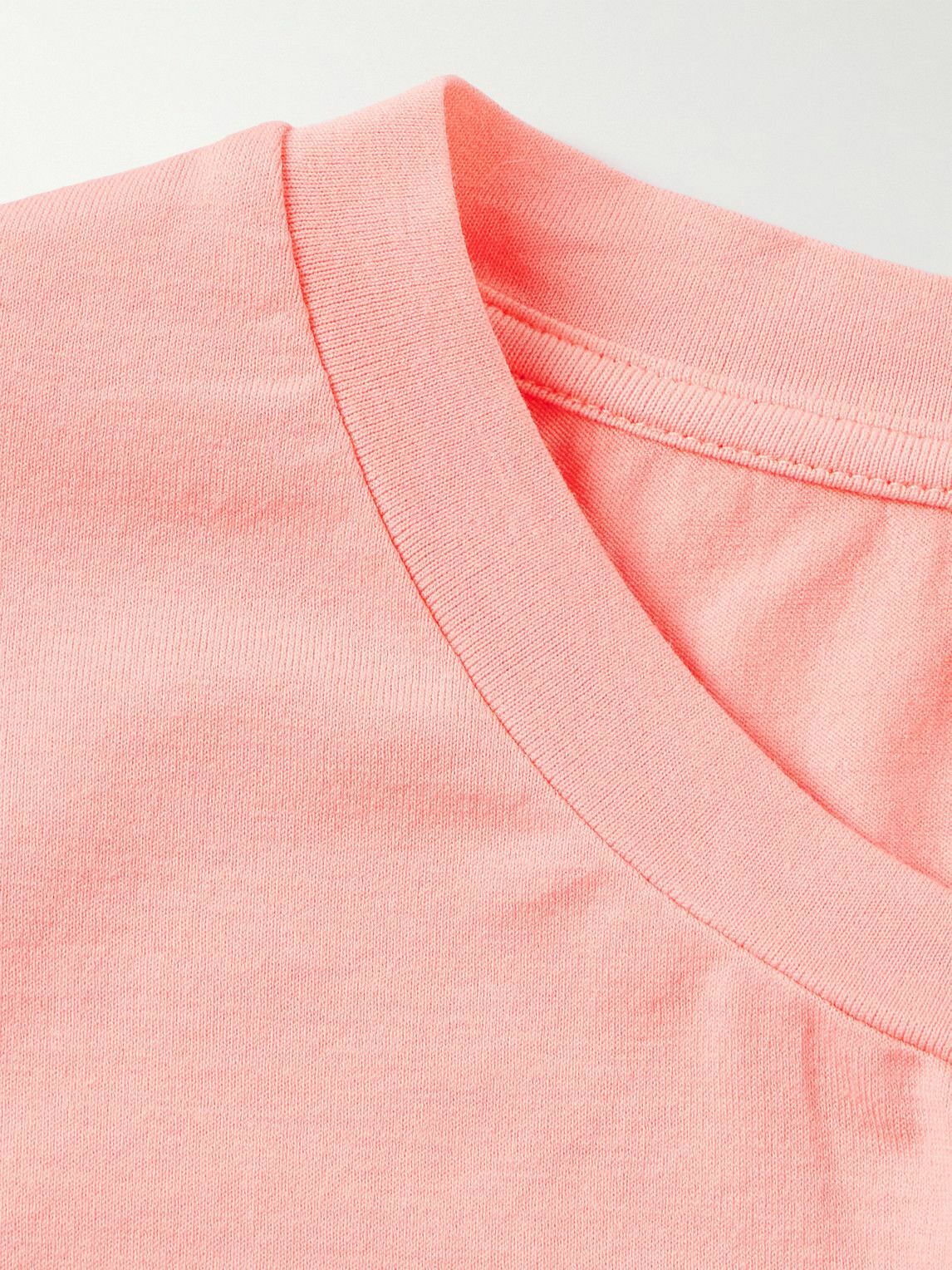 Altea - Lewis Slim-Fit Stretch-Cotton Jersey T-Shirt - Orange