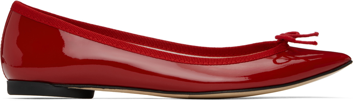 靴 repetto brigitto Ballerina pointed-toe Repetto Red Brigitte Pointy Toe Ballerina Flats Repetto