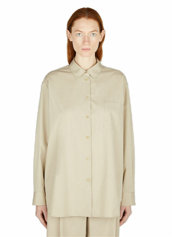 Photo: The Row - Brant Shirt in Beige