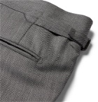 TOM FORD - Slim-Fit Herringbone Wool and Silk-Blend Suit Trousers - Gray