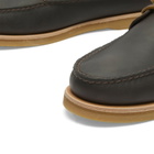 Timberland Men's 3-Eye Boat Shoe in Dark Brown Full Grain