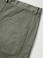 Nili Lotan - Carpenter Straight-Leg Cotton-Blend Twill Trousers - Green