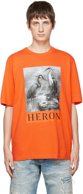 Photo: Heron Preston Orange Heron T-Shirt