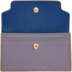 Marni Purple & Blue Saffiano Card Holder