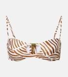 ViX Paula Hermanny Pam printed bandeau bikini top
