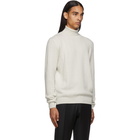 Ermenegildo Zegna White Premium Cashmere Turtleneck