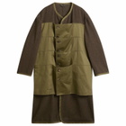 Comme des Garçons Homme Plus Men's Wool Long Line Coat in Khaki