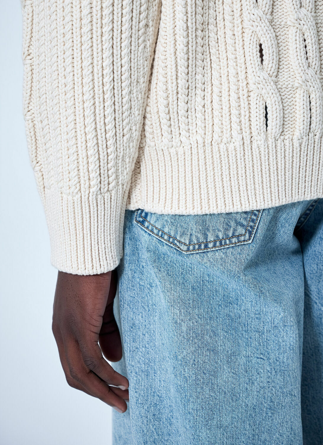 Lacoste Cable Knit Cardigan