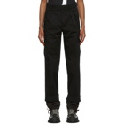 JW Anderson Black Cotton Double Hem Cargo Trousers