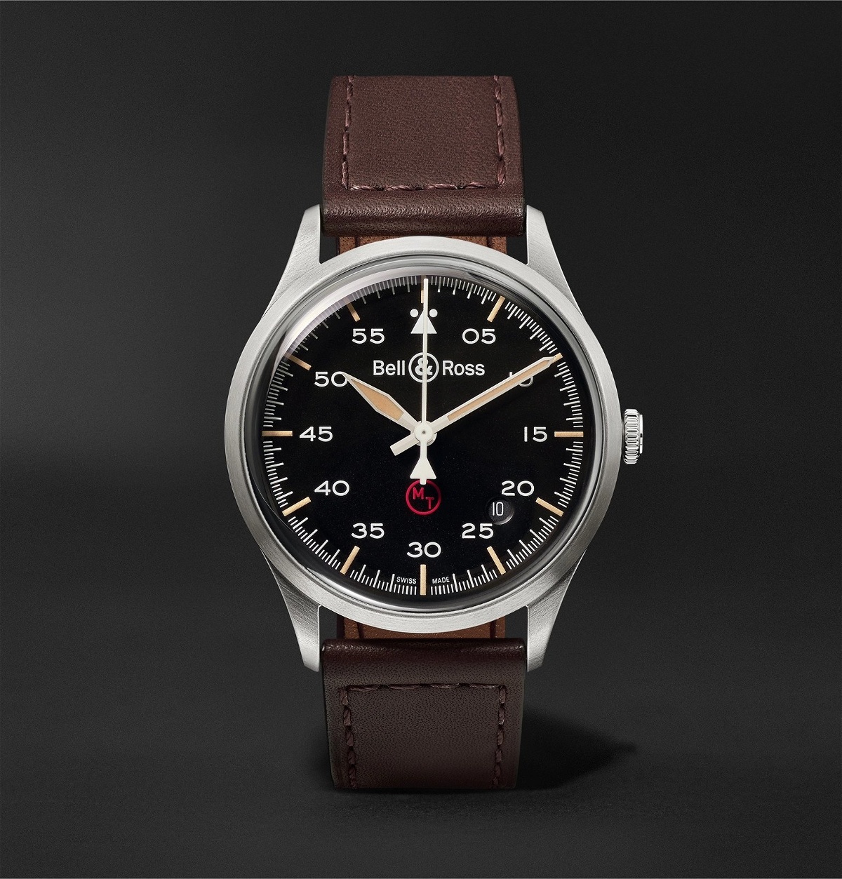 Bell & Ross - BR V1-92 Military Automatic 38.5mm Stainless Steel 