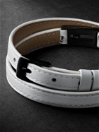 Messika - DLC-Coated Titanium and Leather Bracelet - White