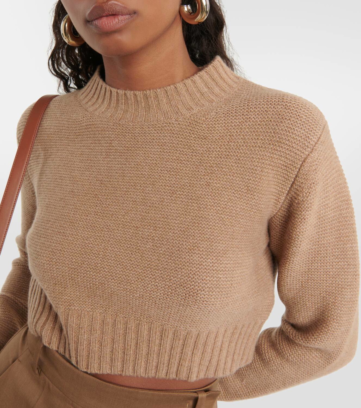 Max Mara Kaya cashmere cropped sweater Max Mara