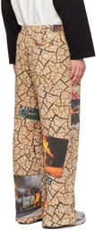 Perks and Mini Beige Cracked Earth Trousers