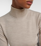 Gabriela Hearst Wool, cashmere, and silk turtleneck top