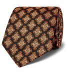 Kingsman - Turnbull & Asser Rocketman 8cm Silk-Jacquard Tie - Black