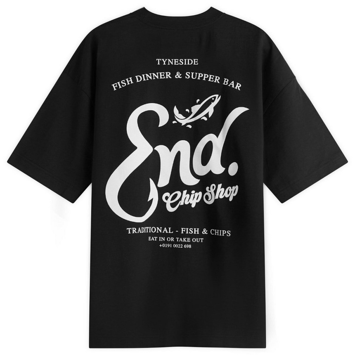 Photo: END. Coastal Fish Bar By The Sea T-Shirt in Black
