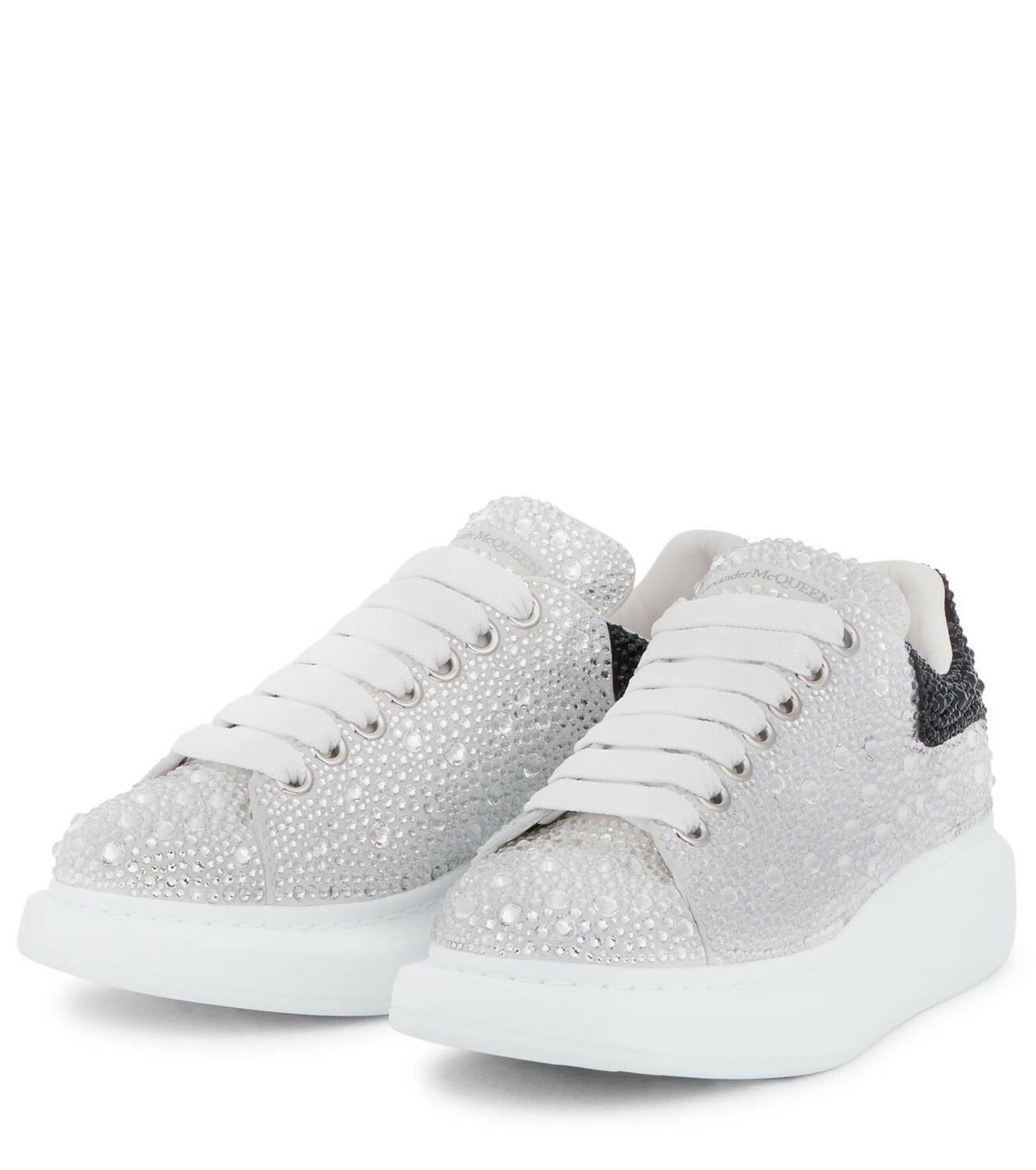 Alexander McQueen Embellished leather sneakers