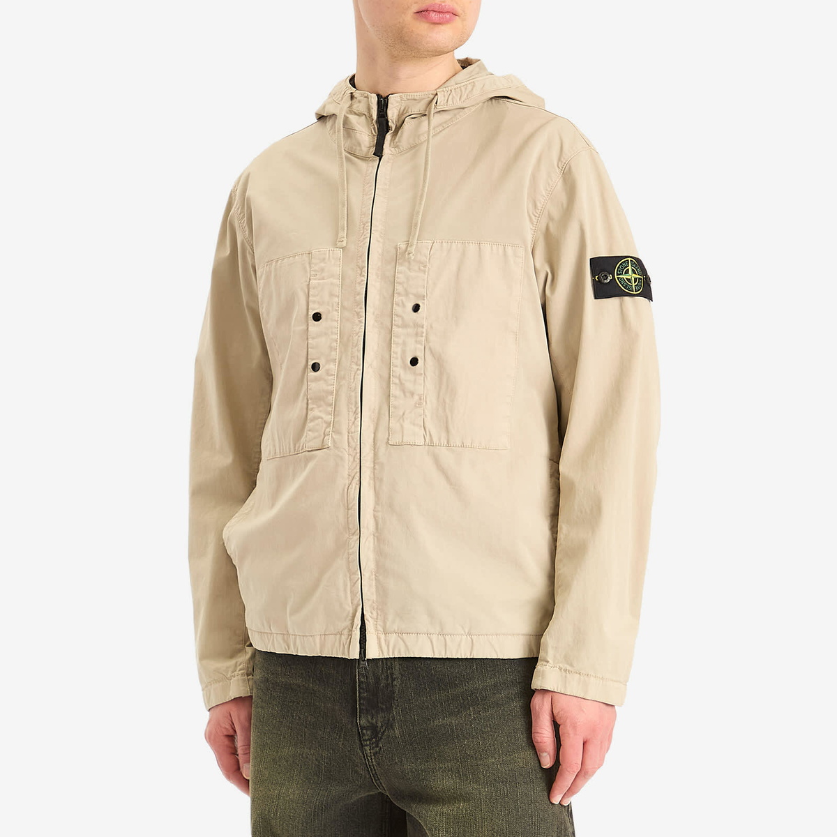 Stone Island Men's Supima Cotton Twill Stretch-TC Hooded