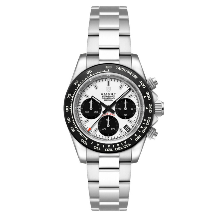 Photo: Duxot Accelero Chronograph Quartz White Dial Mens Watch DX-2065-11