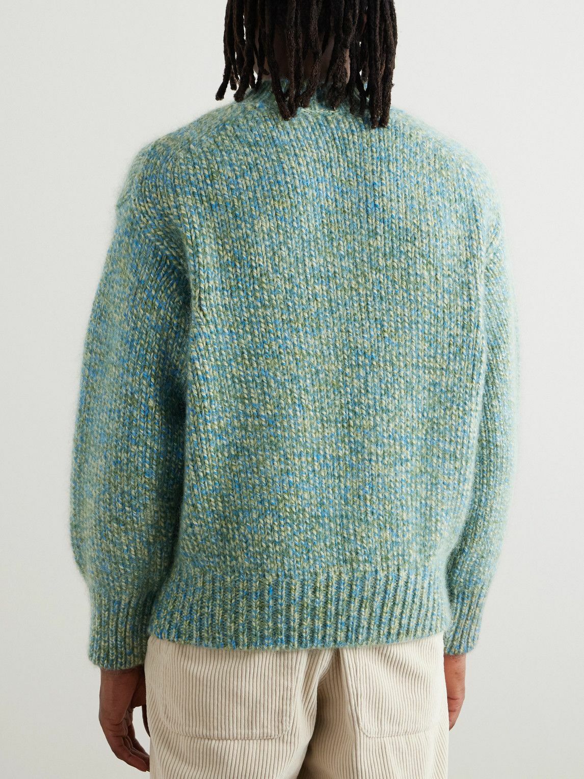 Federico Curradi - Ribbed Wool-Blend Sweater - Green