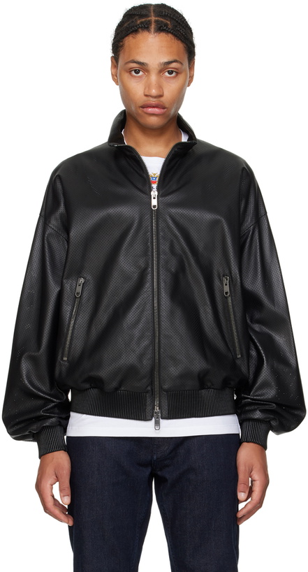 Photo: Bally Black Adrien Brody Edition Lightweight Leather Jacket