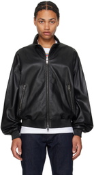 Bally Black Adrien Brody Edition Lightweight Leather Jacket